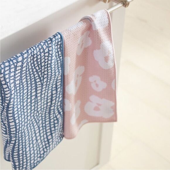 Norwex Tea Towels Limited Edition Water Tile/Floral NWT - Picture 3 of 15